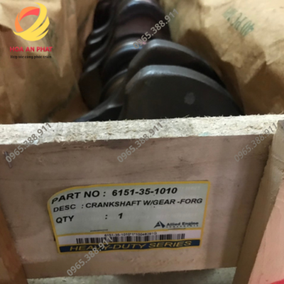 Trục cơ máy xúc Komatsu PC400-6/7/8 động cơ S6D125-2/3/5